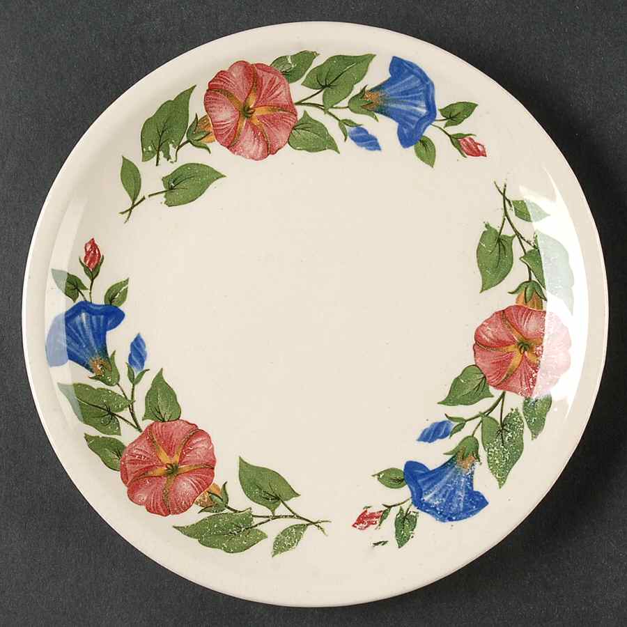Morning Glory Bread & Butter Plate by Paden City-1