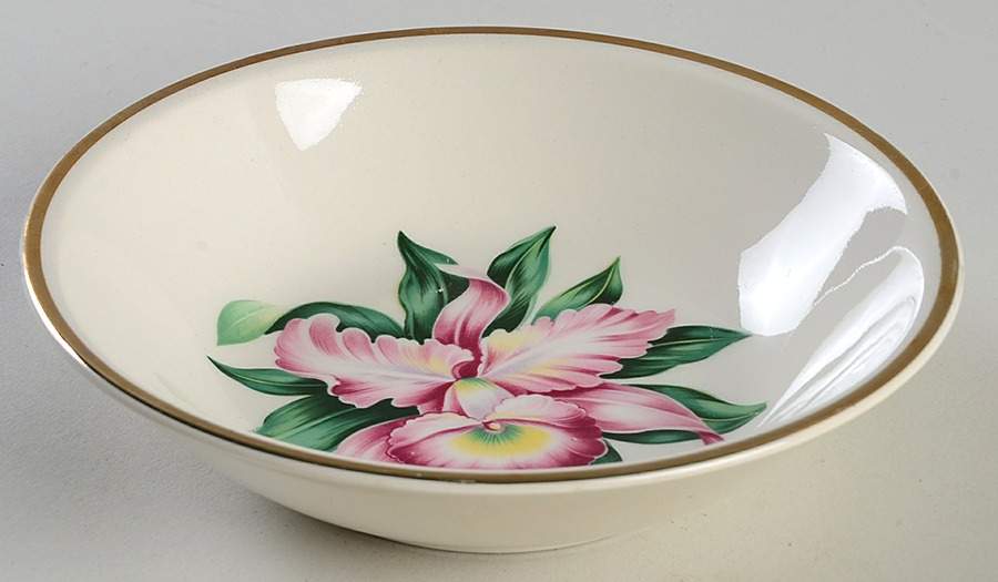 Modern Orchid Coupe Cereal Bowl by Paden City-1