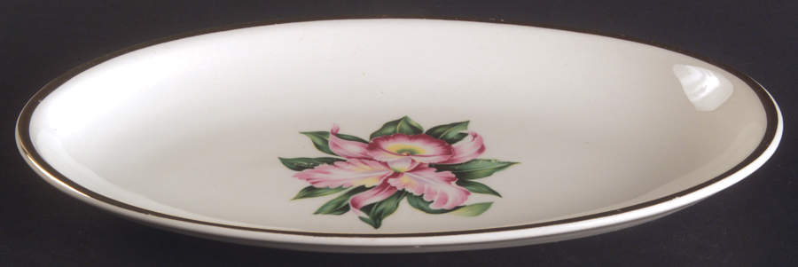 Modern Orchid Relish/Gravy Underplate by Paden City-1