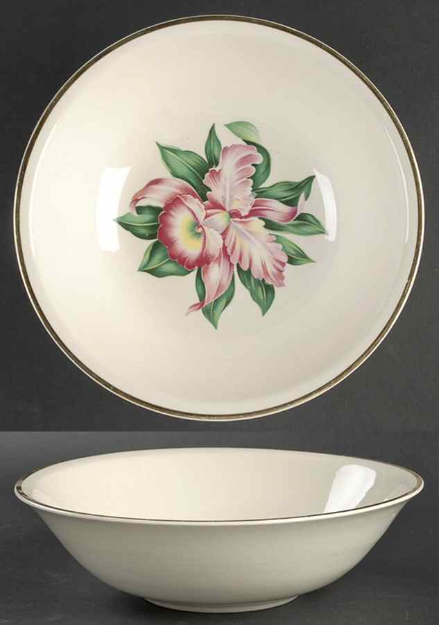 Modern Orchid 8" Round Vegetable Bowl by Paden City-1