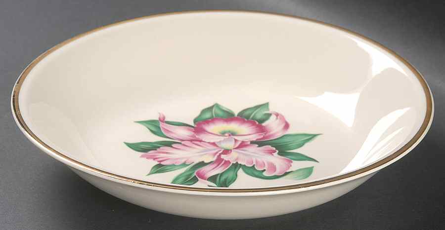 Modern Orchid Coupe Soup Bowl by Paden City-1
