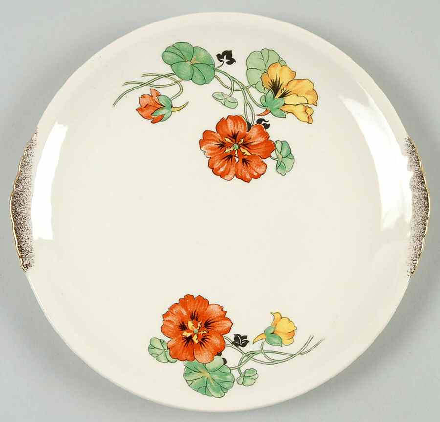 Nasturtium Bread & Butter Plate by Paden City-1