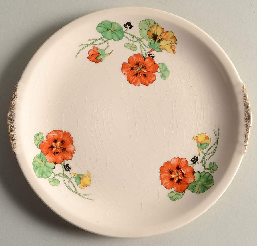 Nasturtium Salad Plate by Paden City-1