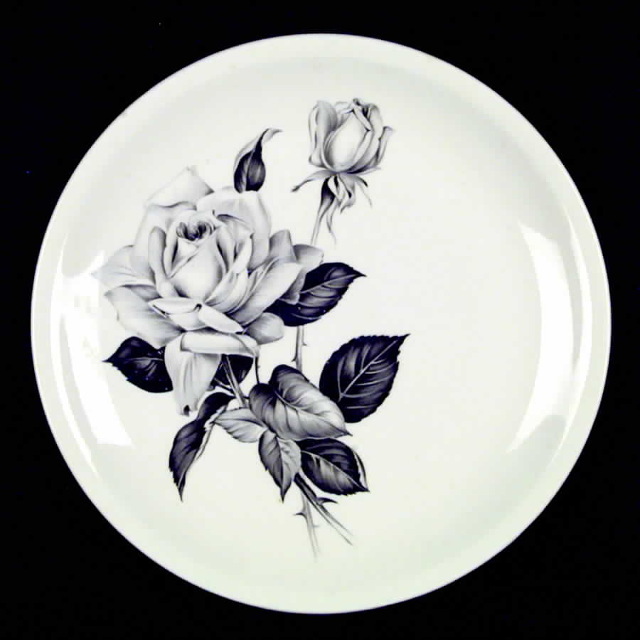 Paden Rose Dinner Plate by Paden City-1