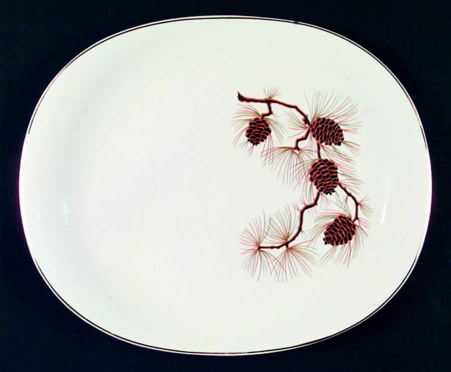 PCP1 11" Oval Serving Platter by Paden City-1