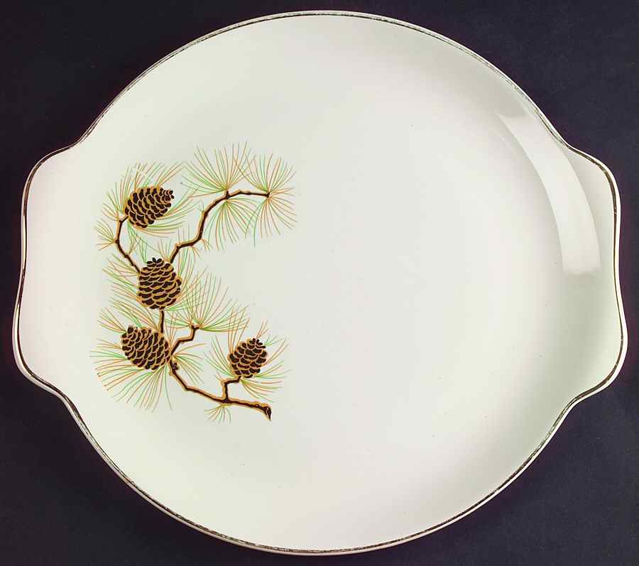 PCP1 Handled Cake Plate by Paden City-1