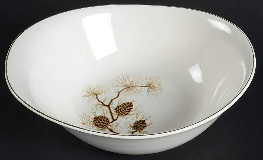 PCP1 8" Oval Vegetable Bowl by Paden City-1