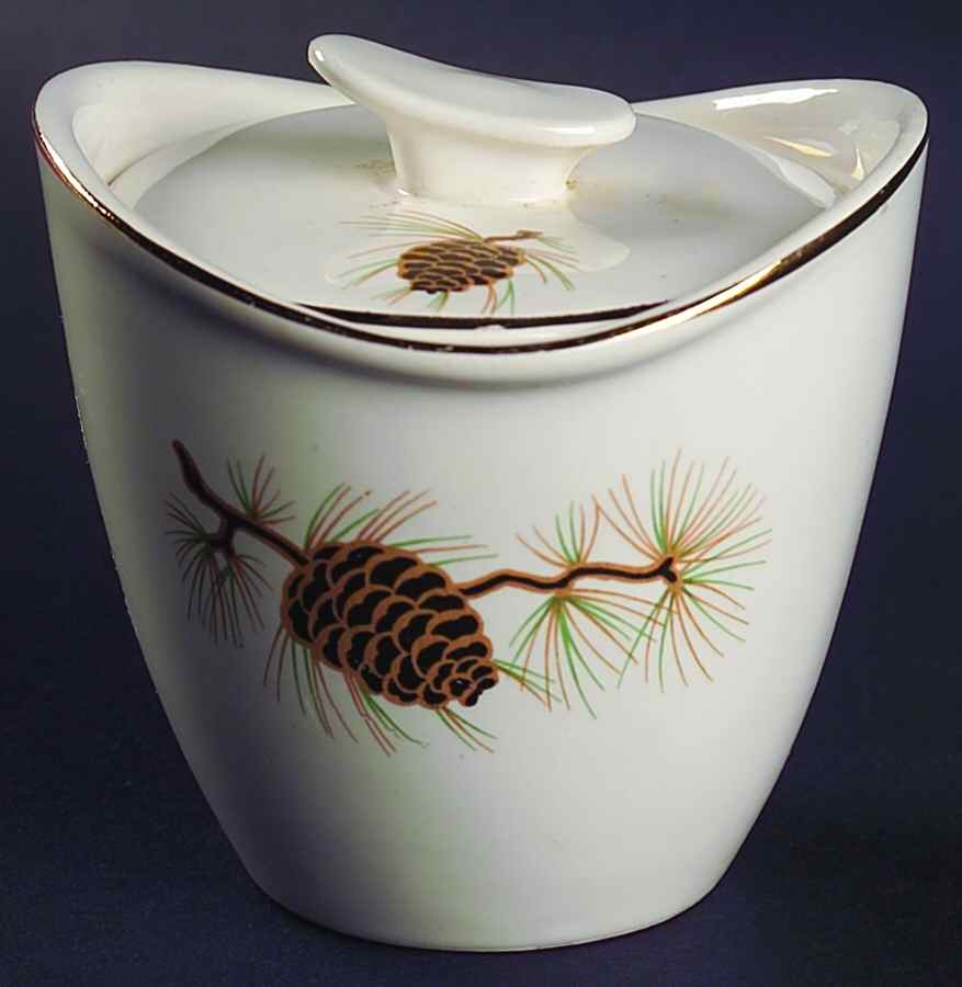 PCP1 Sugar Bowl & Lid by Paden City-1