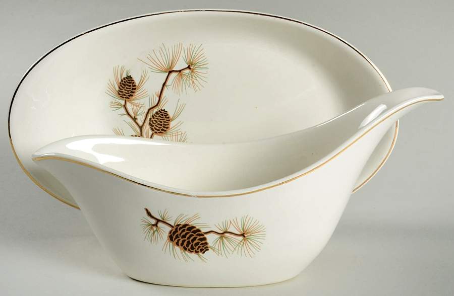 PCP1 Gravy Boat & Underplate by Paden City-1