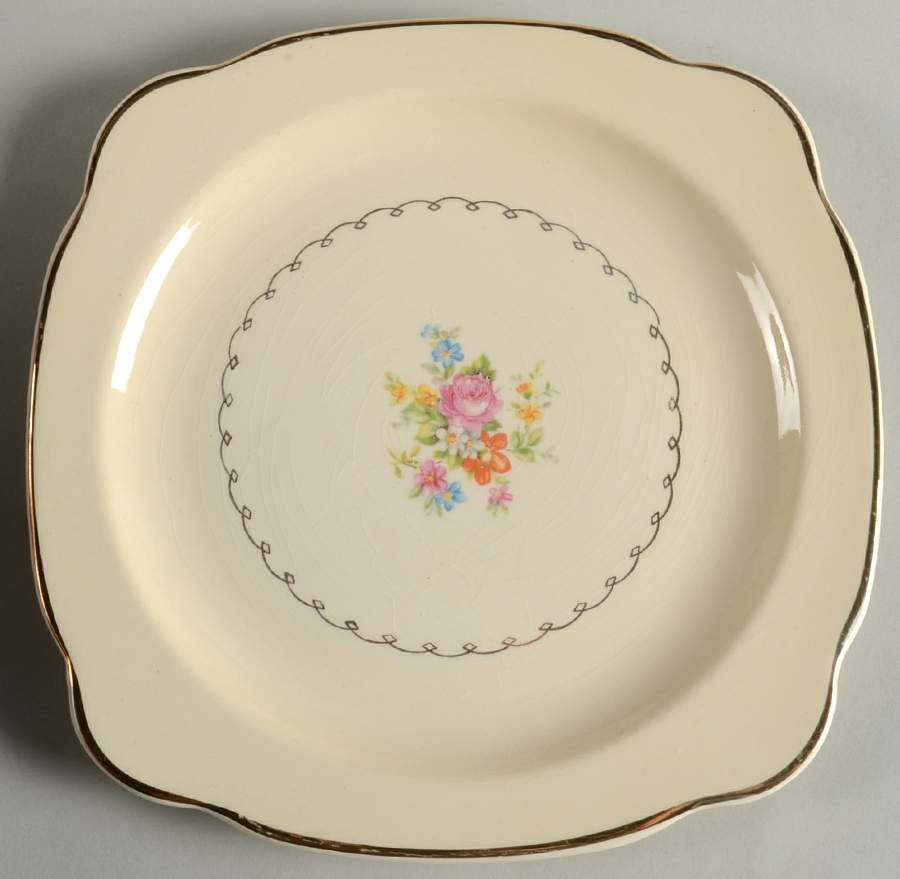 PCP11 Square Salad Plate by Paden City-1