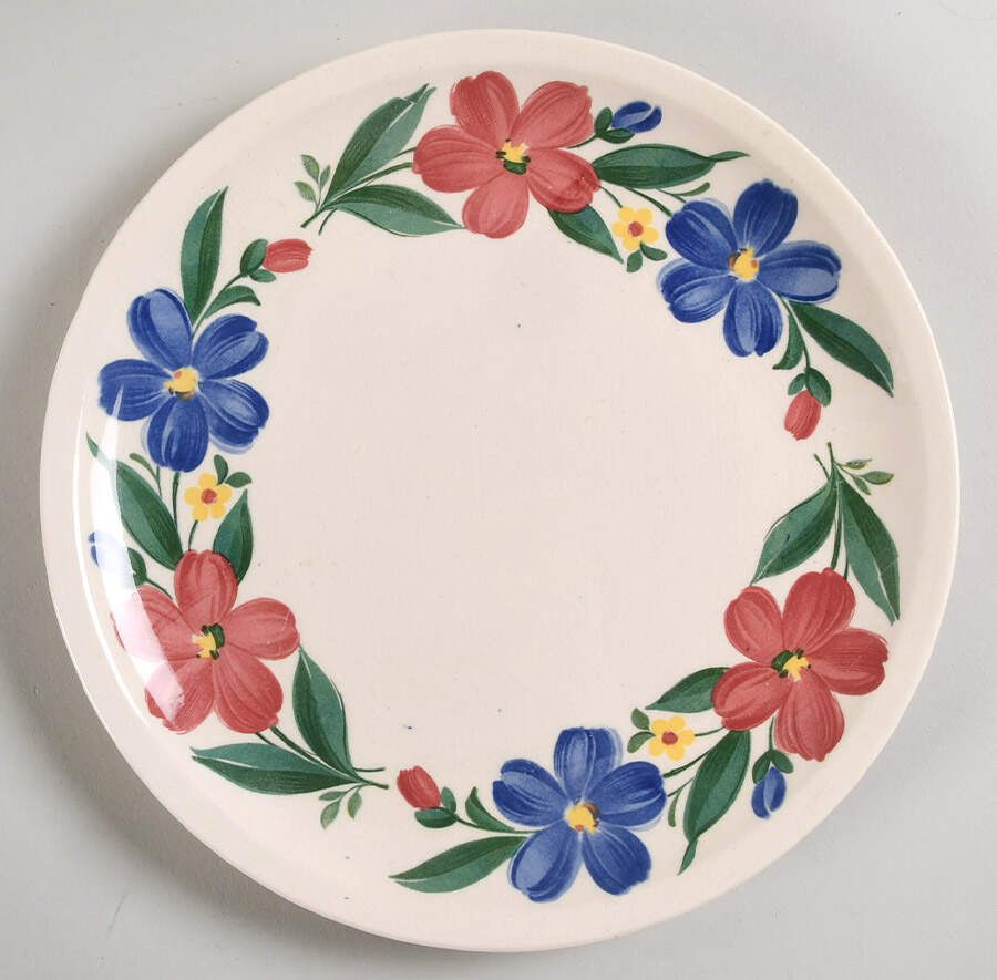 Cosmos Luncheon Plate by Paden City-1