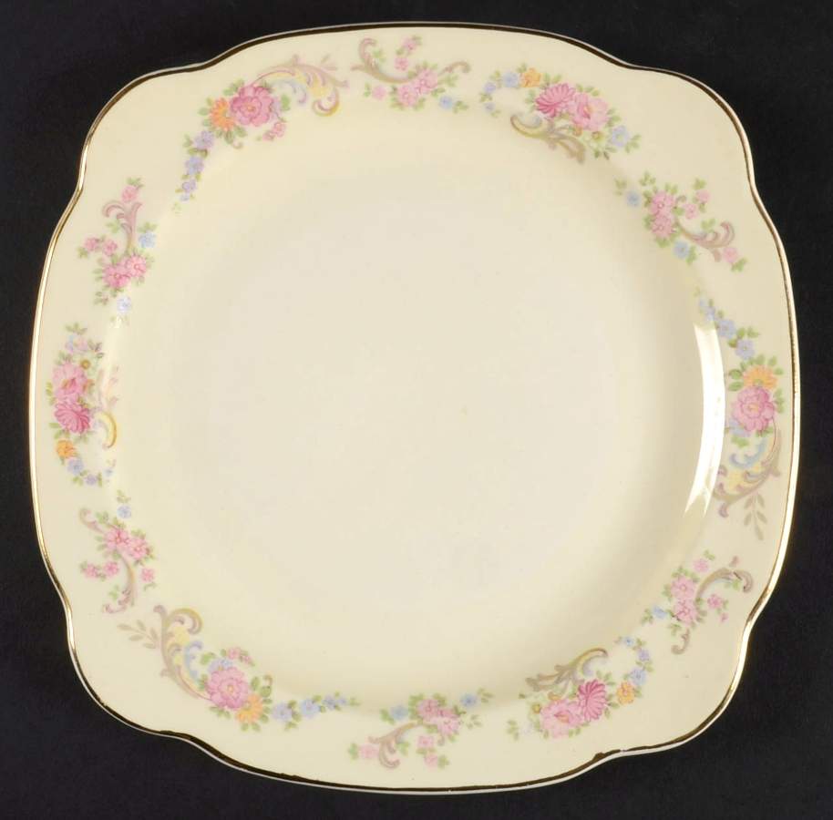 PCP16 Square Salad Plate by Paden City-1