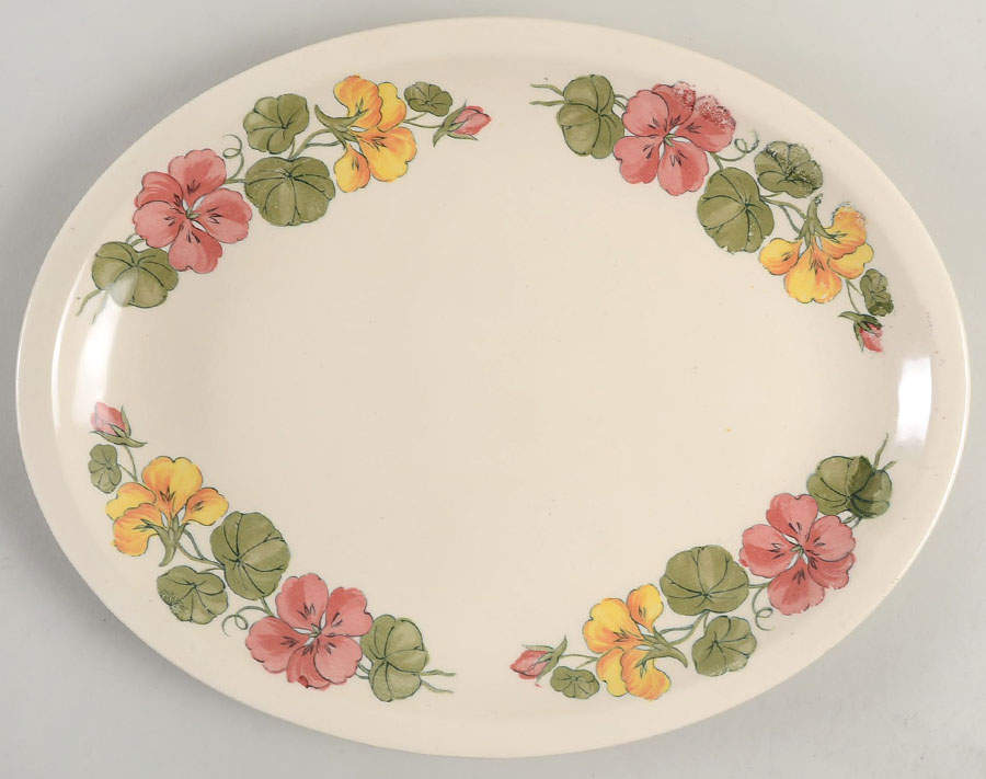 PCP17 13" Oval Serving Platter by Paden City-1
