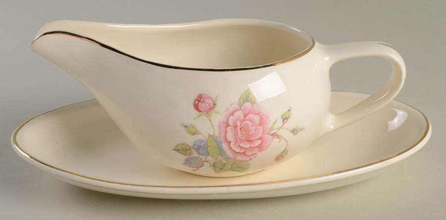 PCP19 Gravy Boat & Underplate/Relish by Paden City-1
