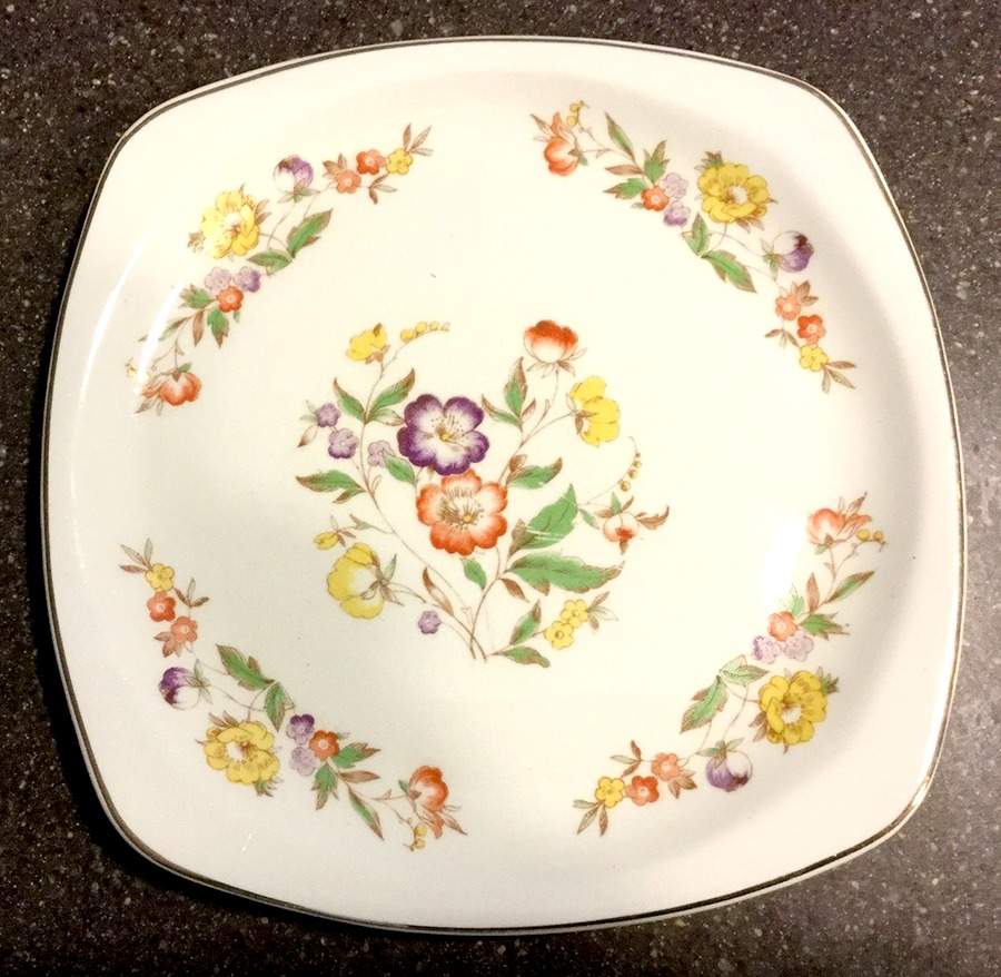 PCP24 Square Salad Plate by Paden City-1