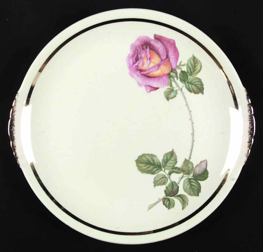 American Beauty Dinner Plate by Paden City-1
