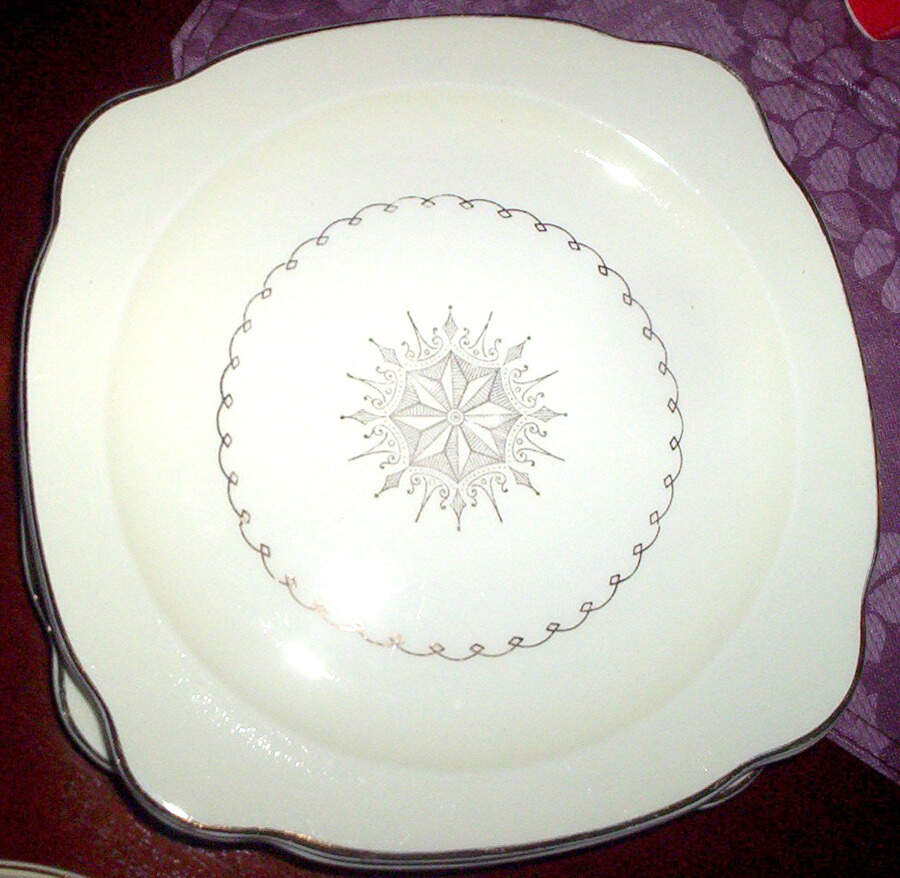 PCP29 Square Salad Plate by Paden City-1