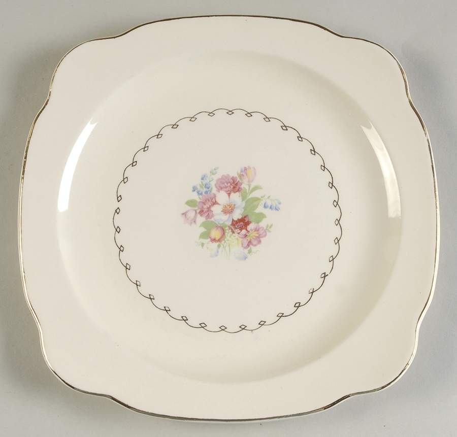 PCP32 Square Salad Plate by Paden City-1