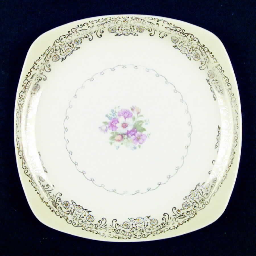 PCP35 Square Salad Plate by Paden City-1