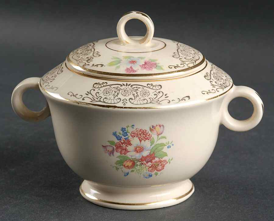 PCP4 Sugar Bowl & Lid by Paden City-1