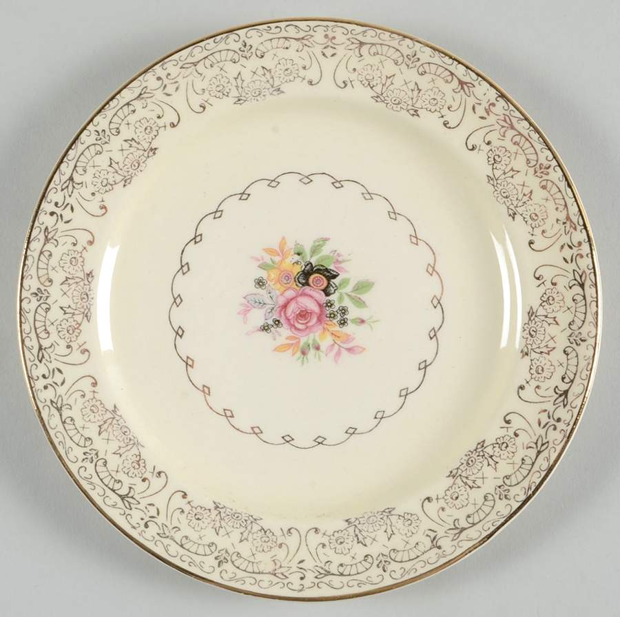 PCP48 Bread & Butter Plate by Paden City-1