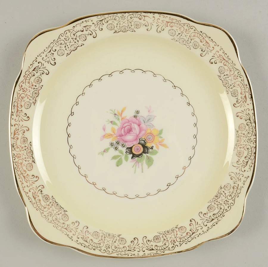 PCP48 Square Salad Plate by Paden City-1