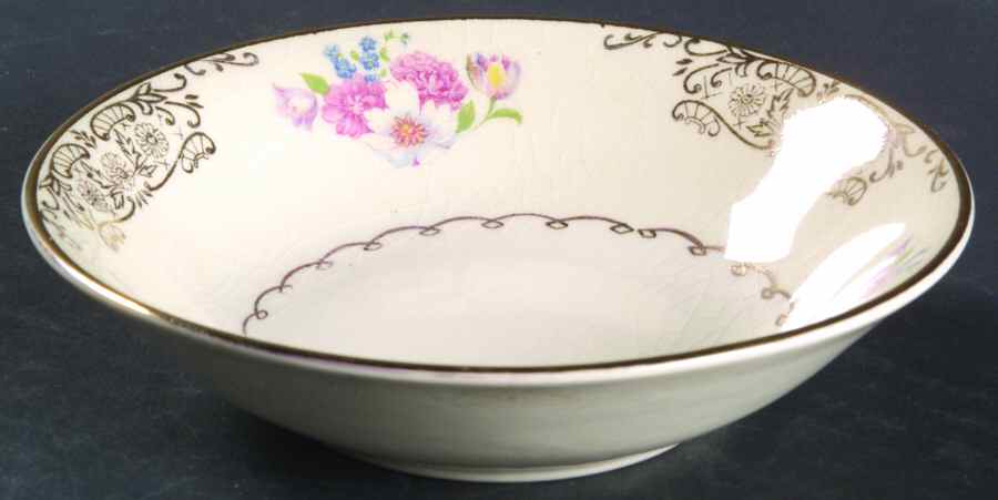 Gold Lynn Fruit/Dessert (Sauce) Bowl by Paden City-1