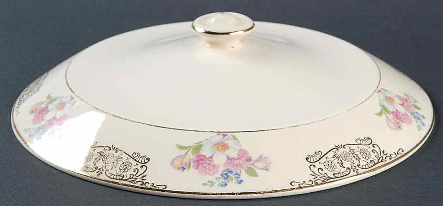 Gold Lynn Lid for Round Vegetable by Paden City-1