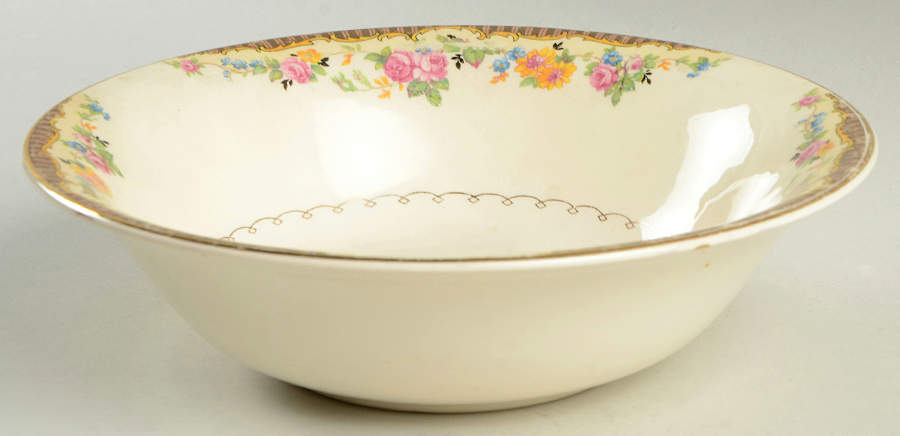 Edgemore Lace 8" Round Vegetable Bowl by Paden City-1
