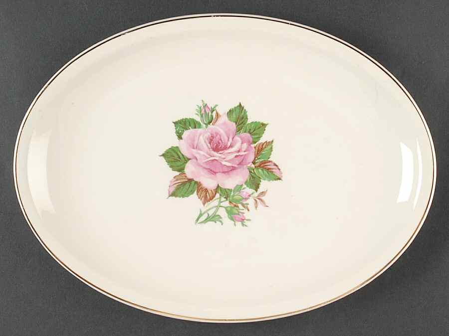 PCP6 11" Oval Serving Platter by Paden City-1