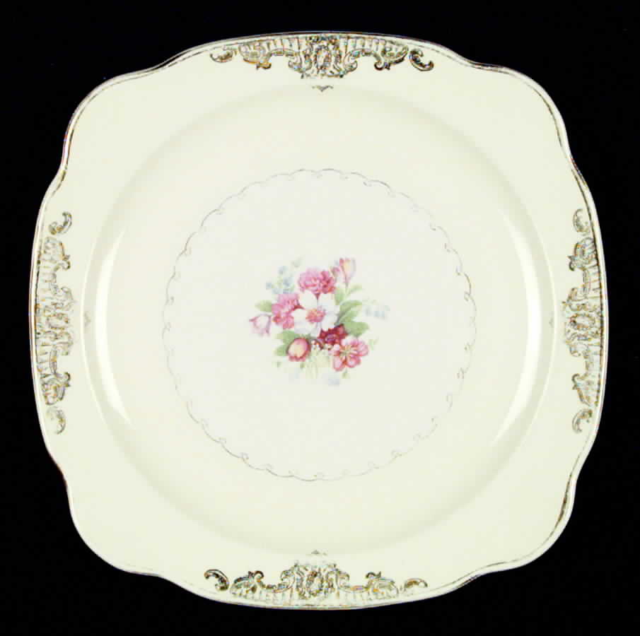 PCP68 Square Salad Plate by Paden City-1