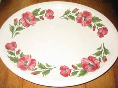PCP69 14" Oval Serving Platter by Paden City-1