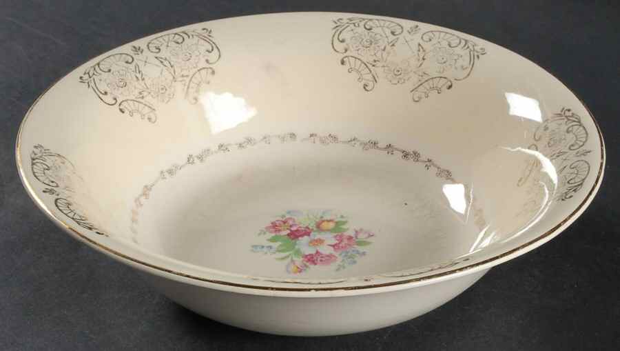 PCP71 8" Round Vegetable Bowl by Paden City-1