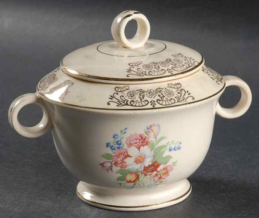 PCP71 Sugar Bowl & Lid by Paden City-1