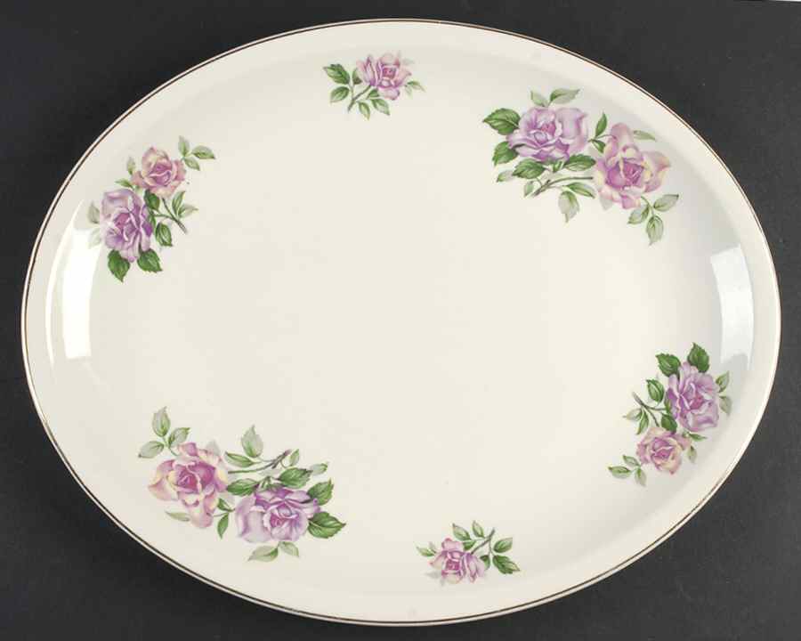 PCP76 16" Oval Serving Platter by Paden City-1