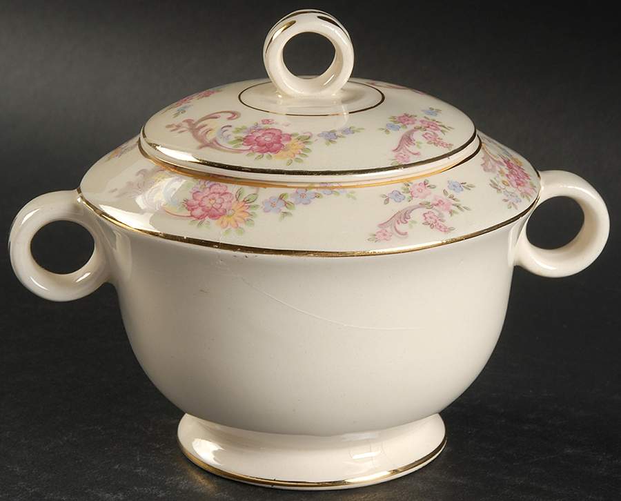 PCP79 Sugar Bowl & Lid by Paden City-1