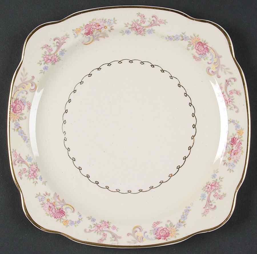 PCP79 Square Salad Plate by Paden City-1