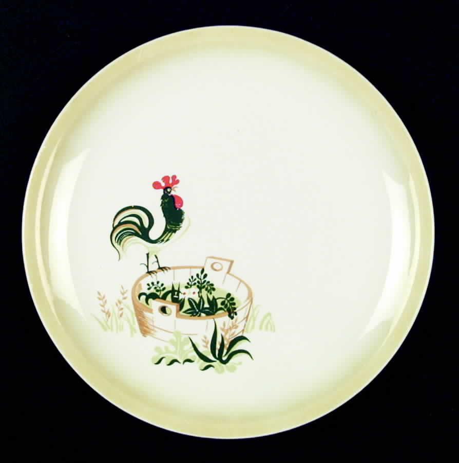 Provincial Dinner Plate by Paden City-1