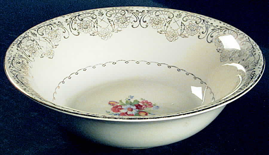 PCP82 8" Round Vegetable Bowl by Paden City-1