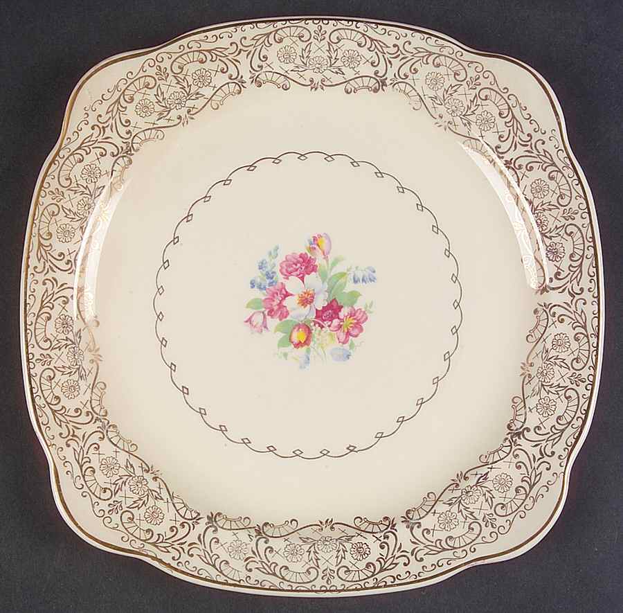 PCP82 Square Salad Plate by Paden City-1