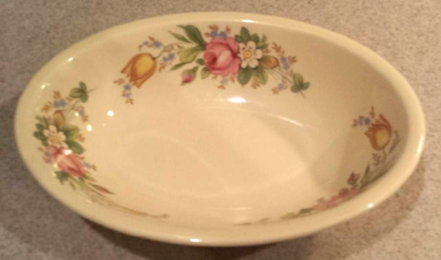 PCP86 9" Oval Vegetable Bowl by Paden City-1