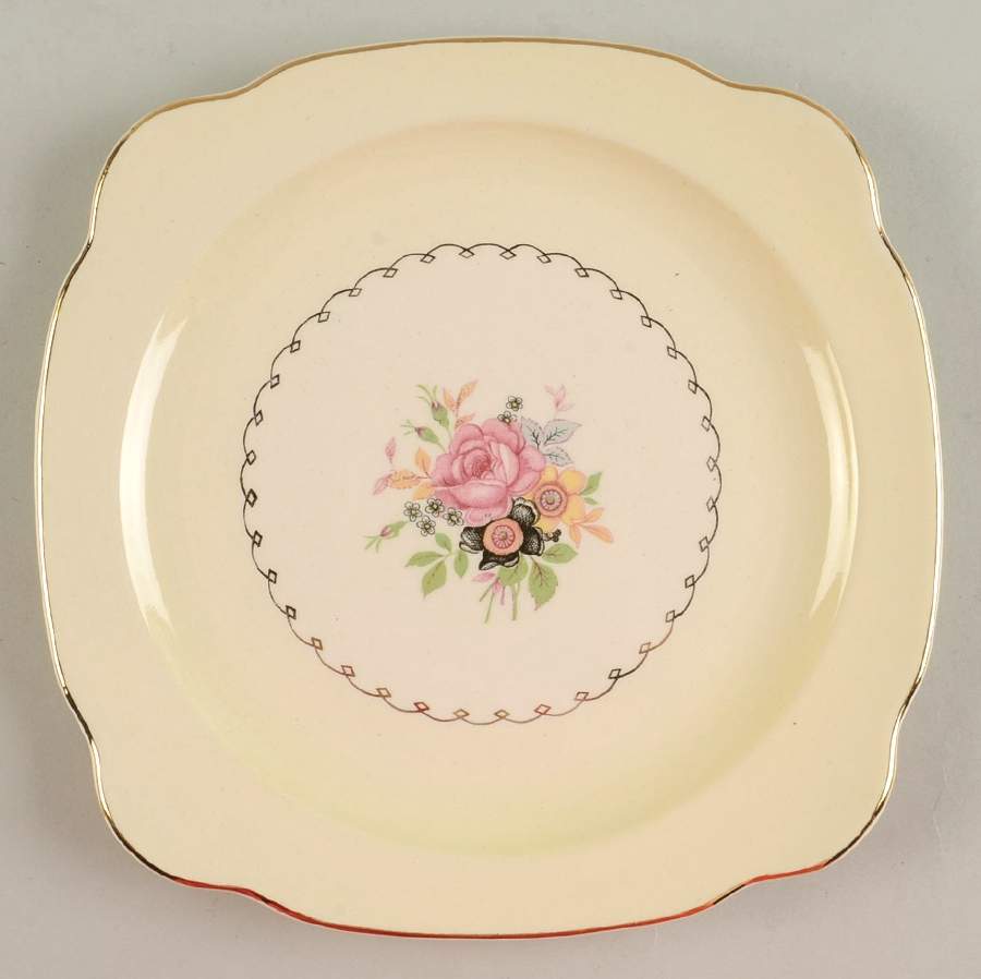 PCP88 Square Salad Plate by Paden City-1