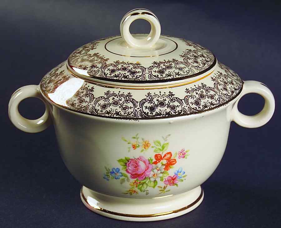 PCP9 Sugar Bowl & Lid by Paden City-1