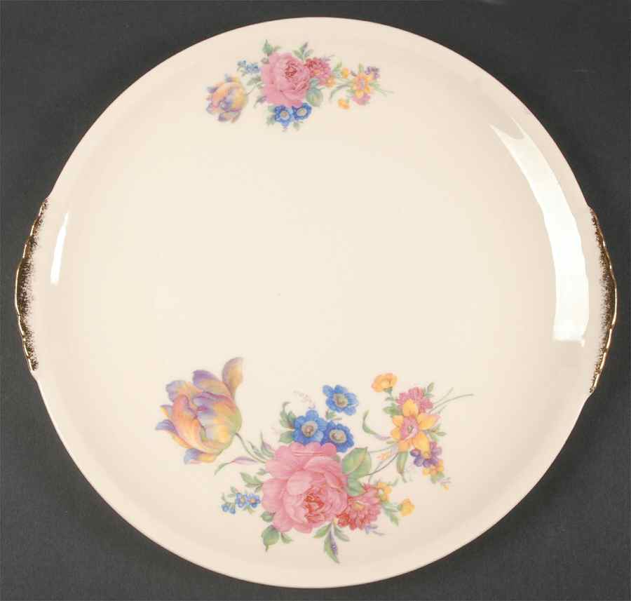 Rosalee Cake Plate by Paden City-1