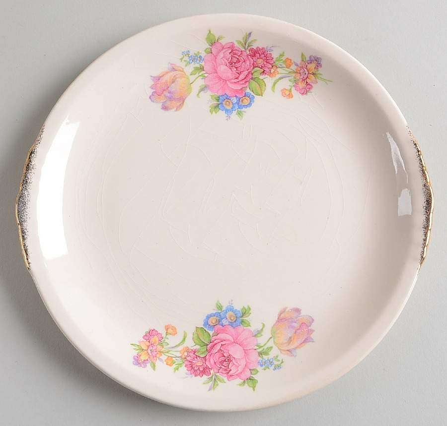 Rosalee Salad Plate by Paden City-1