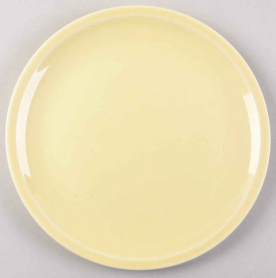 Shenandoah Pastels Yellow Dinner Plate by Paden City-1