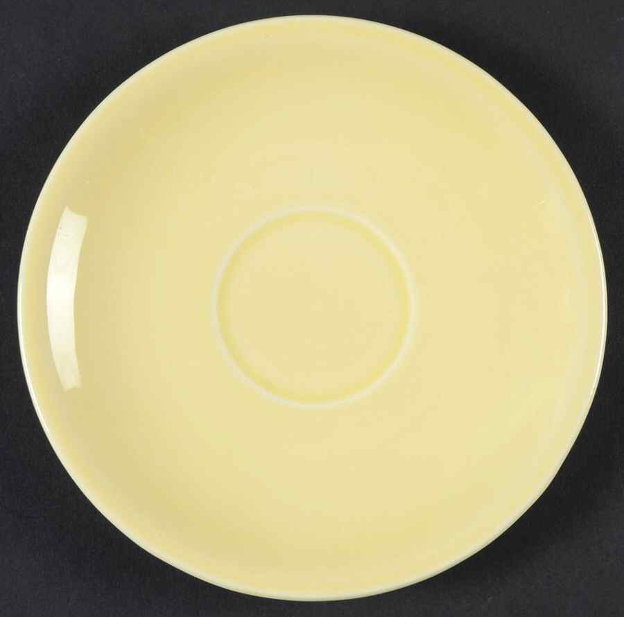Shenandoah Pastels Yellow Saucer by Paden City-1