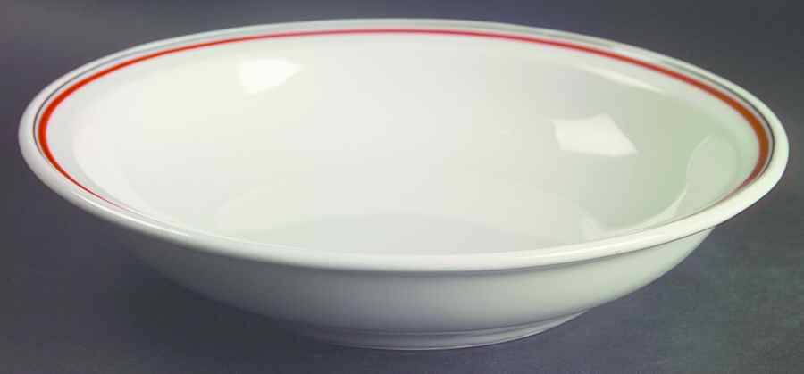Bistrot Rust Orange 9" Individual Pasta Bowl by Porcelaine d'Auteuil-1