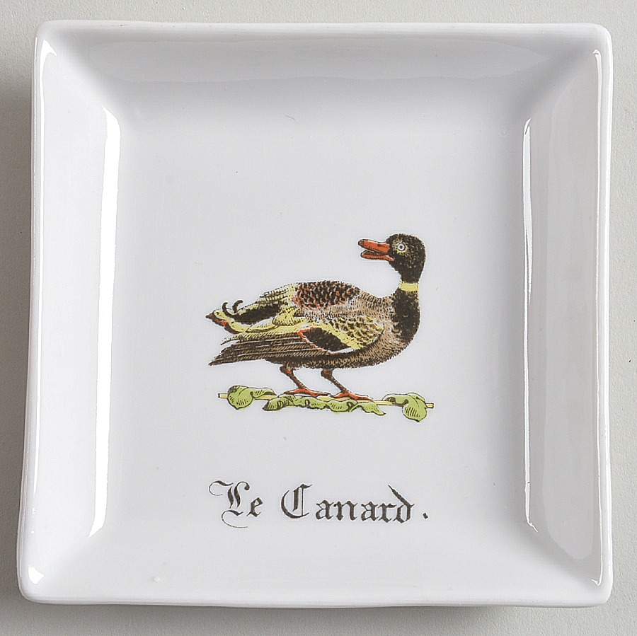 Chambord 3" Square Dish by Porcelaine d'Auteuil-1