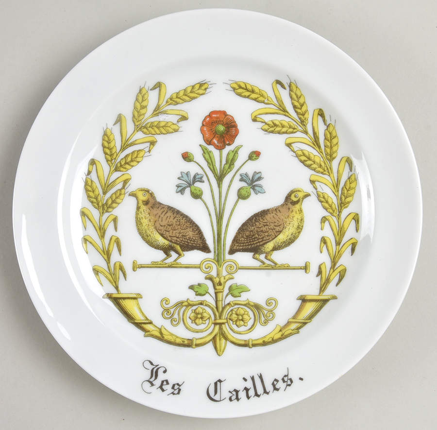 Chambord Salad Plate by Porcelaine d'Auteuil-1
